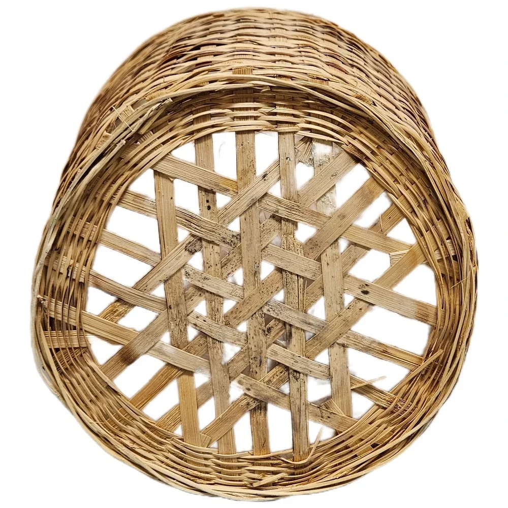 Set of‎ 3 Woven Baskets Natural Bamboo Seagrass Storage/Waste Baskets Pot Covers